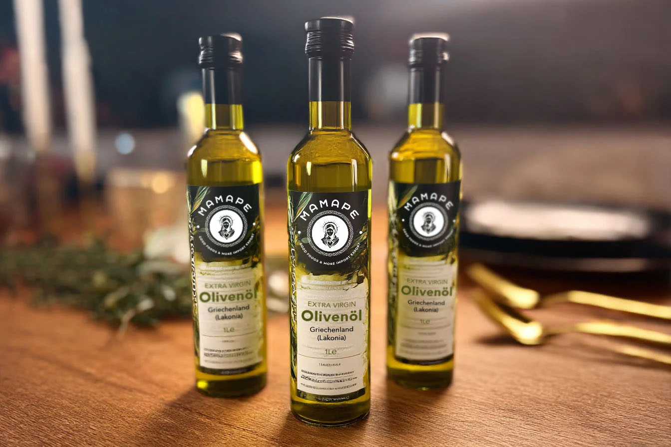 1L Flasche MAMAPE Extra Virgin Olivenöl aus Lakonia